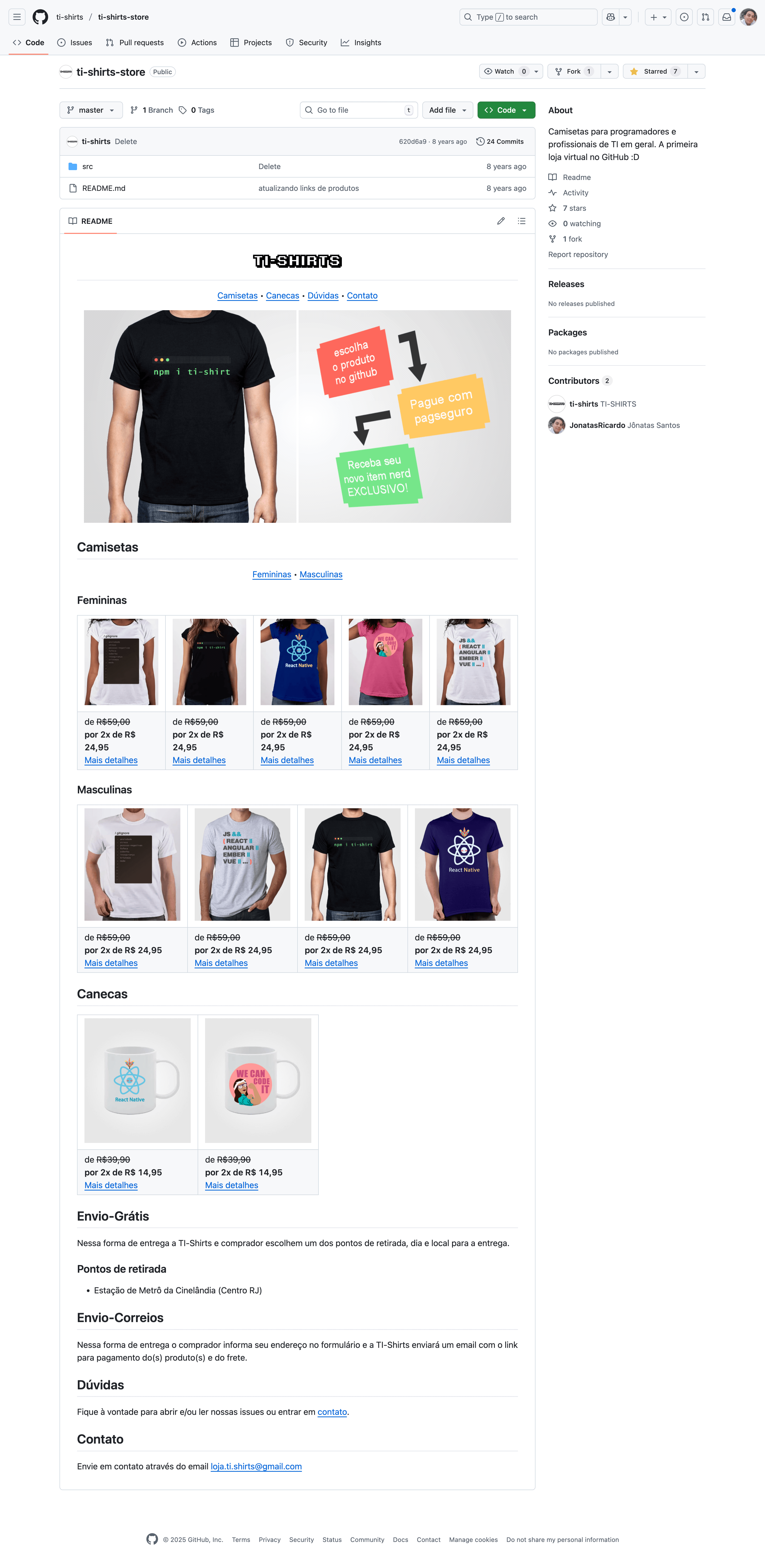 'readme ecommerce'