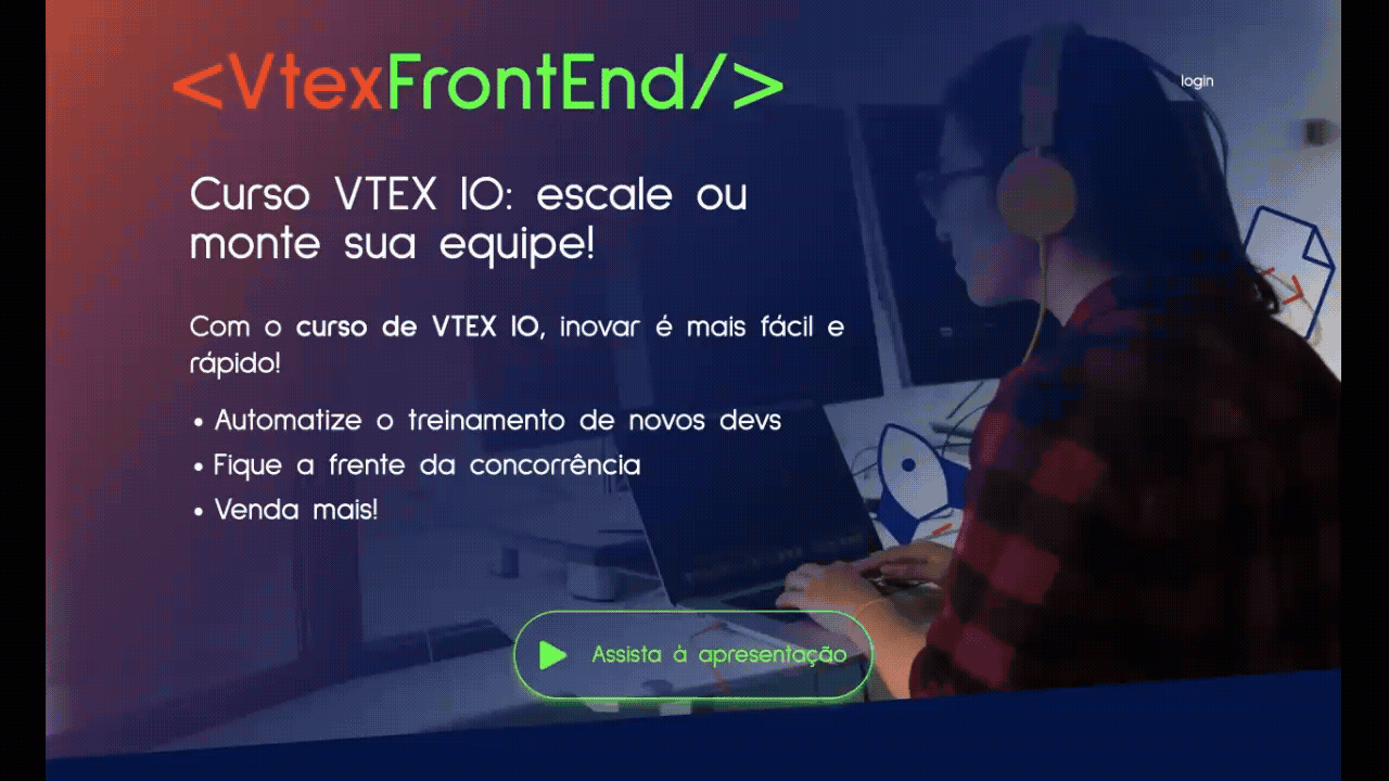 'vtex io landing page'